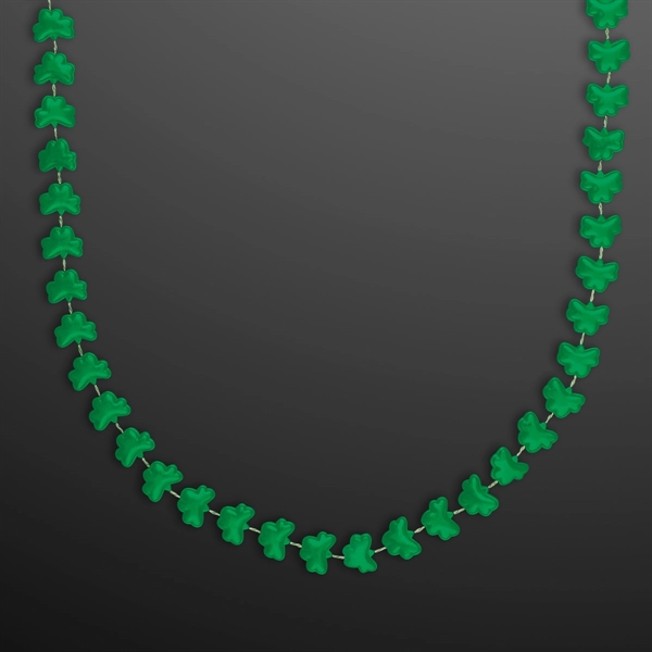 Rounded Mini Shamrocks Bead Necklace; Blank Pricing... from ASI 34194 ALightPromos