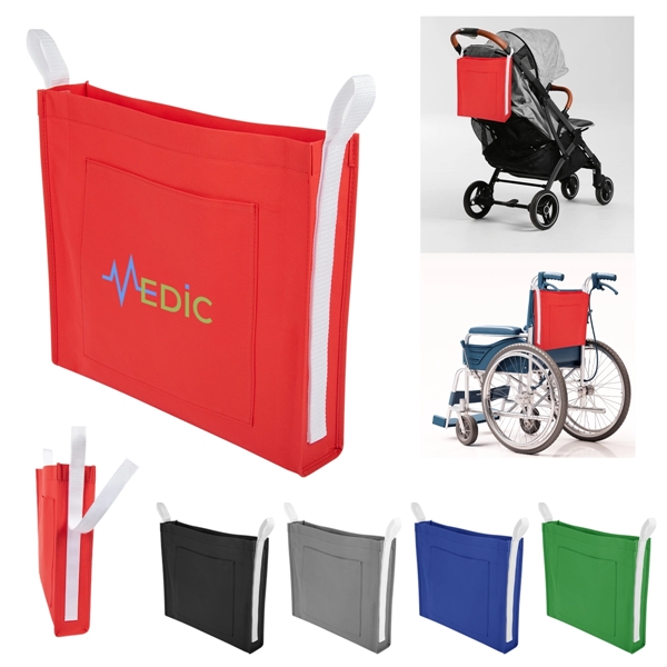 Non-woven polypropylene wheelchair tote bag with 3" gusset, large open main... from ASI 61125 Hit Promotional Products / Hit®