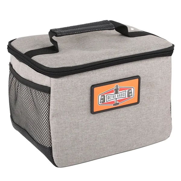 An insulated lunch tote with vegan leather bottom and sturdy handle.... from ASI 61966 HPG / Best Promotions USA