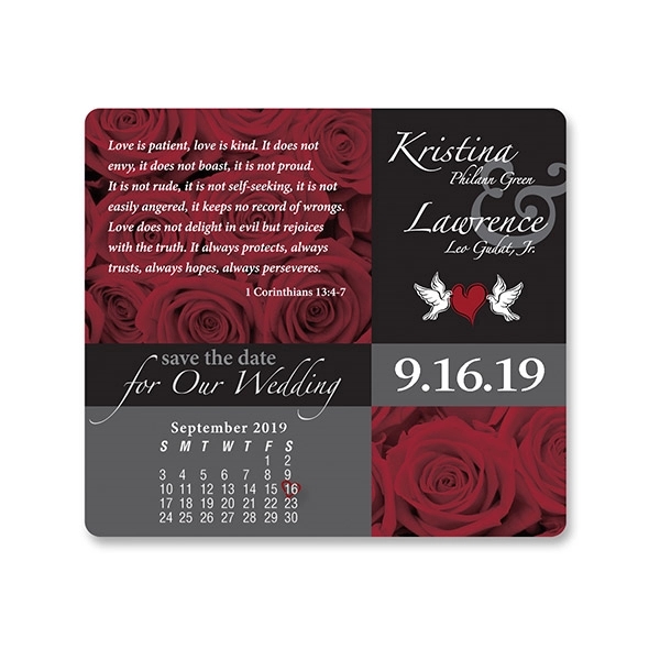 Magnet - 3.5 x 4" Save the Date Square - Full... from ASI 80210 Quikey Mfg Co Inc / Quikey Line