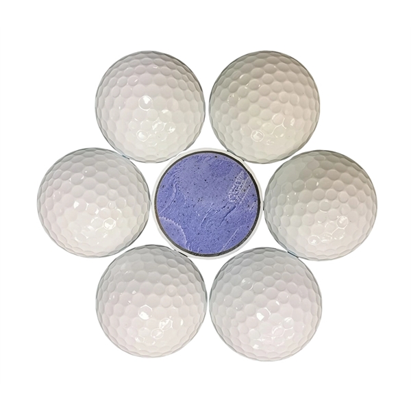 Three layer golf ball made of rubber, resin and surlyn cover... from ASI 37218 Athena Promo (tm)