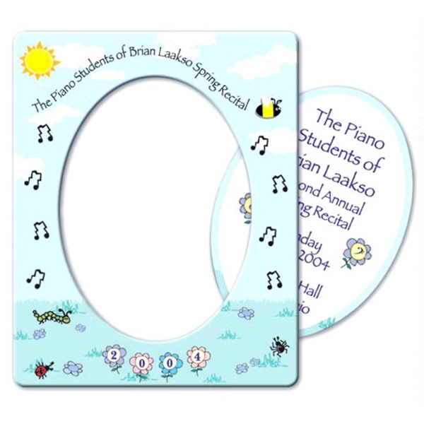 Magnets - Picture Frame Oval Center - Full Color... from ASI 80210 Quikey Mfg Co Inc