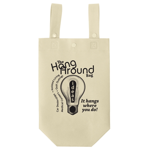 Non-Woven Polypropylene Tote with longs straps & dual snaps.... from ASI 37940 Bag Makers Inc