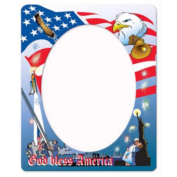 Magnets - Picture Frame Oval Center - Full Color... from ASI 80210 Quikey Mfg Co Inc / Quikey Line