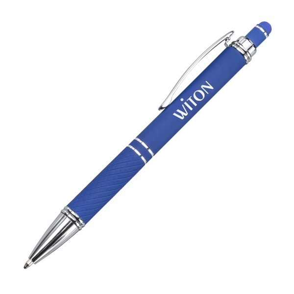 The Lewis Metal Pen features matte-finished rubber coating that combines with... from ASI 84592 St Regis Group