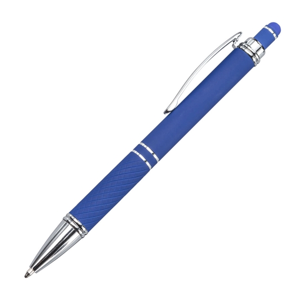 The Lewis Metal Pen features matte-finished rubber coating that combines with... from ASI 84592 St Regis Group