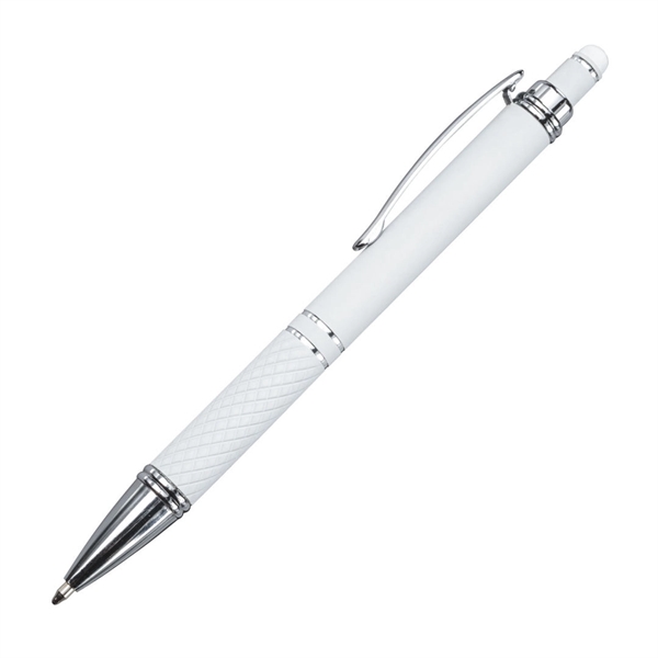 The Lewis Metal Pen features matte-finished rubber coating that combines with... from ASI 84592 St Regis Group