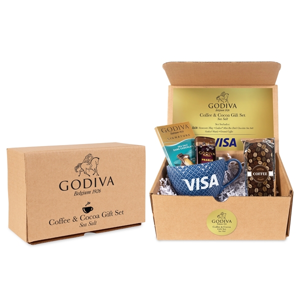 Godiva Coffee and Cocoa Gift Set -Sea Salt... from ASI 44900 NC Custom (CI/Lanco) / Chocolate Inn