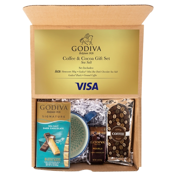 Godiva Coffee and Cocoa Gift Set -Sea Salt... from ASI 44900 NC Custom (CI/Lanco) / Chocolate Inn