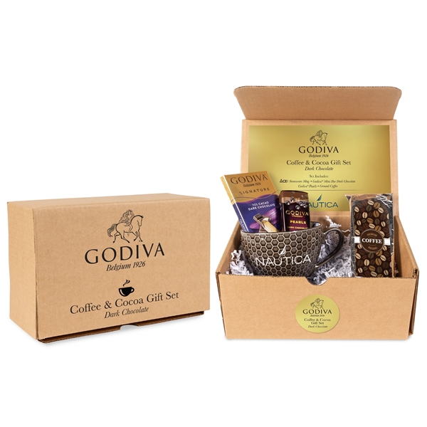 Godiva Coffee and Cocoa Gift Set - Dark Chocolate... from ASI 44900 NC Custom (CI/Lanco) / Chocolate Inn
