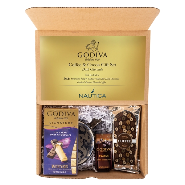 Godiva Coffee and Cocoa Gift Set - Dark Chocolate... from ASI 44900 NC Custom (CI/Lanco) / Chocolate Inn