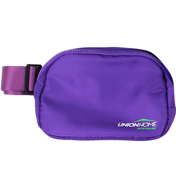 Belt bag/fanny pack that's made of water-resistant nylon with a 43"... from ASI 90807 Tekweld