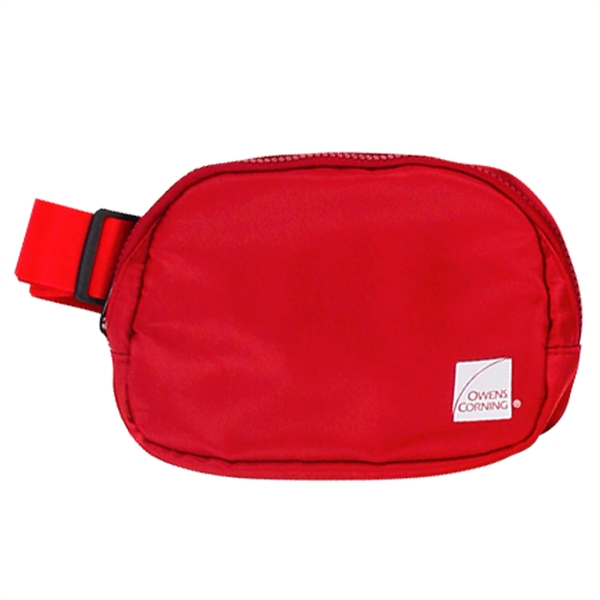 Belt bag/fanny pack that's made of water-resistant nylon with a 43"... from ASI 90807 Tekweld
