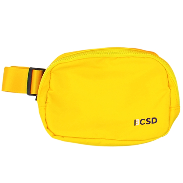 Belt bag/fanny pack that's made of water-resistant nylon with a 43"... from ASI 90807 Tekweld