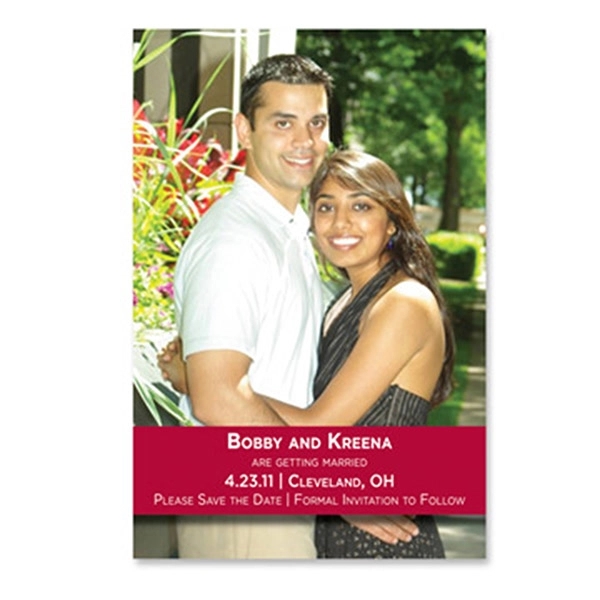 Magnet - 2.25" x 3.5" Save the Date Rectangle - Full... from ASI 80210 Quikey Mfg Co Inc / Quikey Line