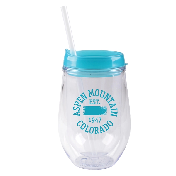 10 oz insulated container with lid and straw, available in fashion... from ASI 74245 Nordic Co Inc / Nordic Nordic Promos