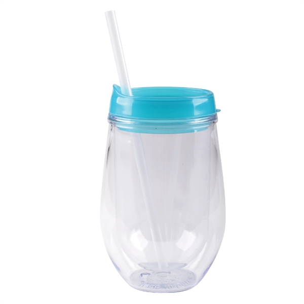 10 oz insulated container with lid and straw, available in fashion... from ASI 74245 Nordic Co Inc / Nordic Nordic Promos