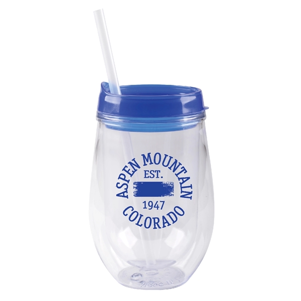 10 oz insulated container with lid and straw, available in fashion... from ASI 74245 Nordic Co Inc / Nordic Nordic Promos