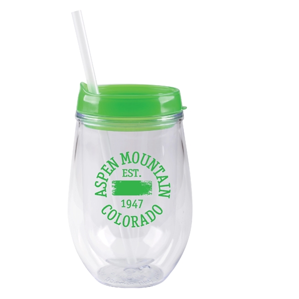 10 oz insulated container with lid and straw, available in fashion... from ASI 74245 Nordic Co Inc / Nordic Nordic Promos