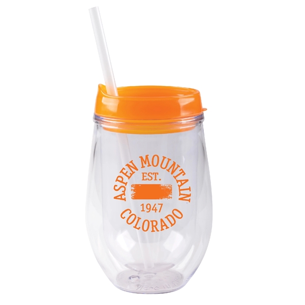 10 oz insulated container with lid and straw, available in fashion... from ASI 74245 Nordic Co Inc / Nordic Nordic Promos