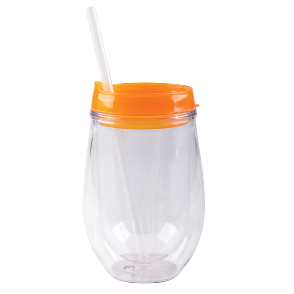 10 oz insulated container with lid and straw, available in fashion... from ASI 74245 Nordic Co Inc / Nordic Nordic Promos