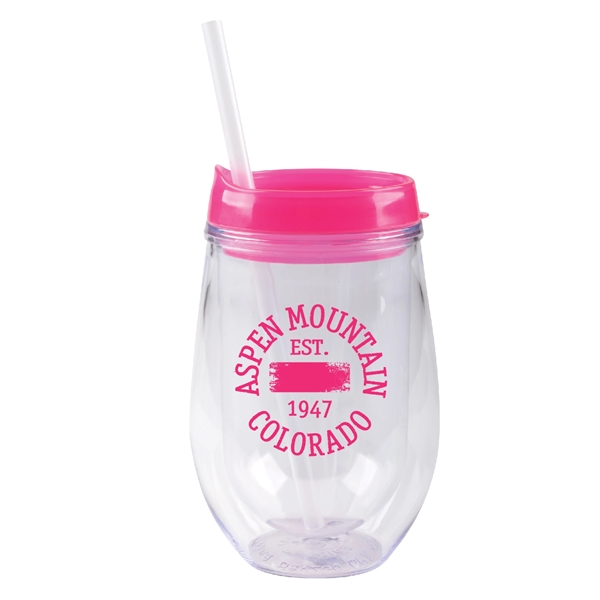10 oz insulated container with lid and straw, available in fashion... from ASI 74245 Nordic Co Inc / Nordic Nordic Promos