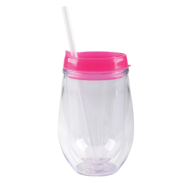 10 oz insulated container with lid and straw, available in fashion... from ASI 74245 Nordic Co Inc / Nordic Nordic Promos