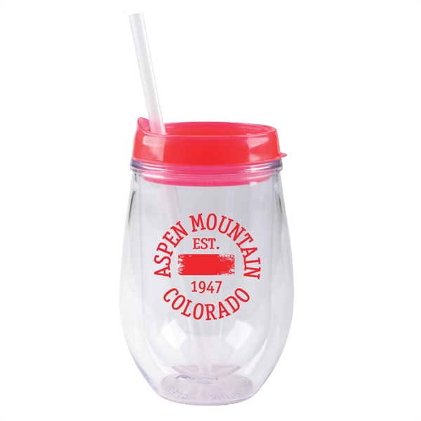 10 oz insulated container with lid and straw, available in fashion... from ASI 74245 Nordic Co Inc / Nordic Nordic Promos
