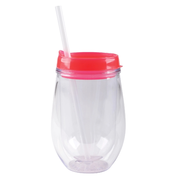10 oz insulated container with lid and straw, available in fashion... from ASI 74245 Nordic Co Inc / Nordic Nordic Promos