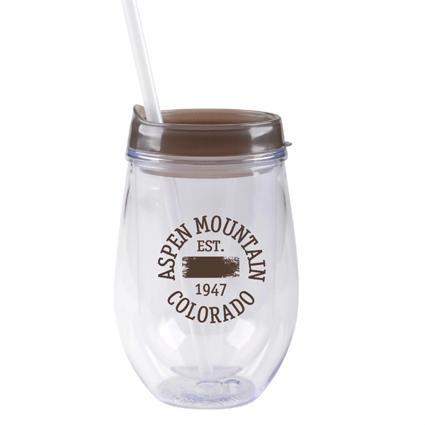 10 oz insulated container with lid and straw, available in fashion... from ASI 74245 Nordic Co Inc / Nordic Nordic Promos
