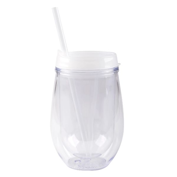 10 oz insulated container with lid and straw, available in fashion... from ASI 74245 Nordic Co Inc / Nordic Nordic Promos
