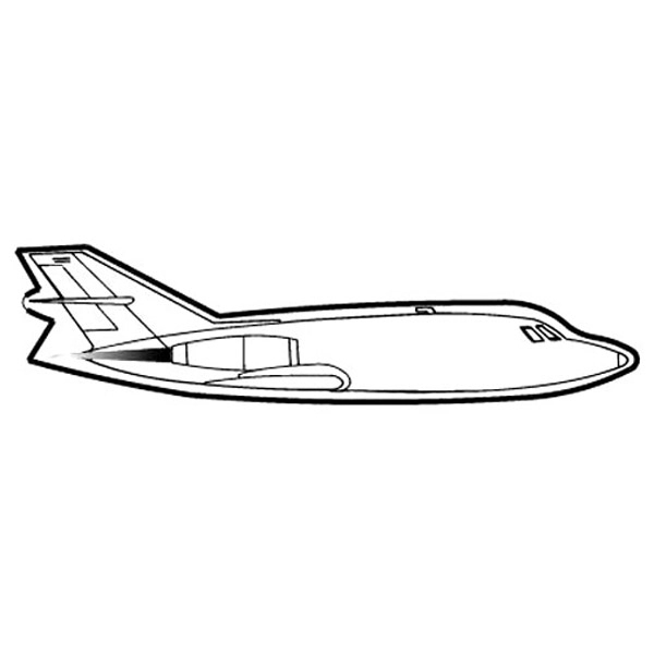 Magnets - Stock Shape Collection - Full Color. 757 jet shaped.... from ASI 80210 Quikey Mfg Co Inc / Quikey Line
