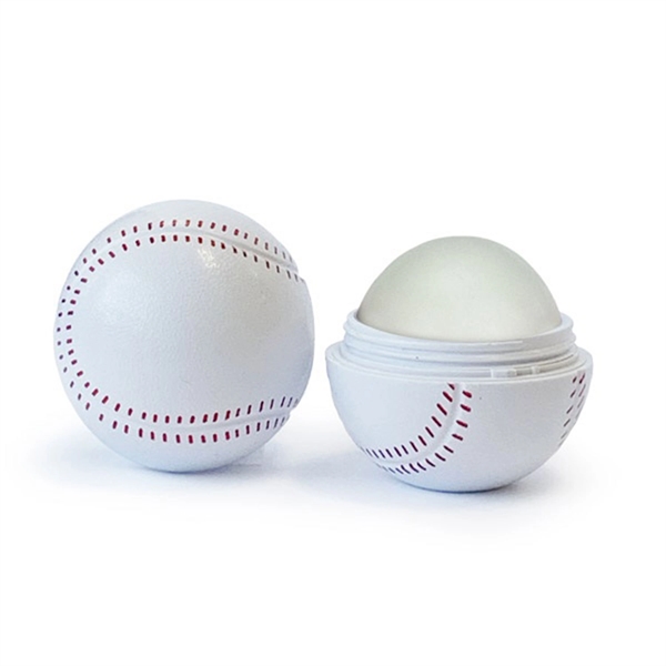 Lip moisturizer made of natural beeswax in a baseball shaped container.... from ASI 61966 HPG / Mixie