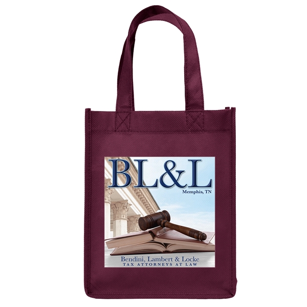 Non-Woven Polypropylene Tote with strong stitched seams and side/bottom gussets.... from ASI 37940 Bag Makers Inc