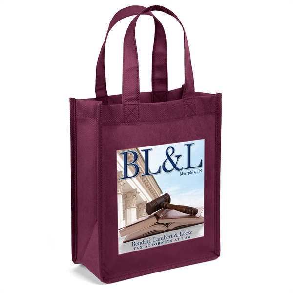 Non-Woven Polypropylene Tote with strong stitched seams and side/bottom gussets.... from ASI 37940 Bag Makers Inc