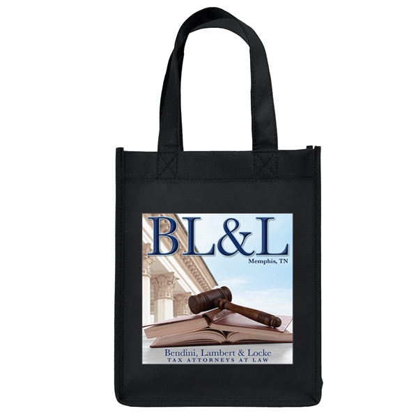 Non-Woven Polypropylene Tote with strong stitched seams and side/bottom gussets.... from ASI 37940 Bag Makers Inc