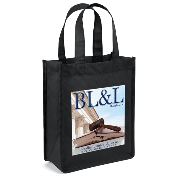 Non-Woven Polypropylene Tote with strong stitched seams and side/bottom gussets.... from ASI 37940 Bag Makers Inc