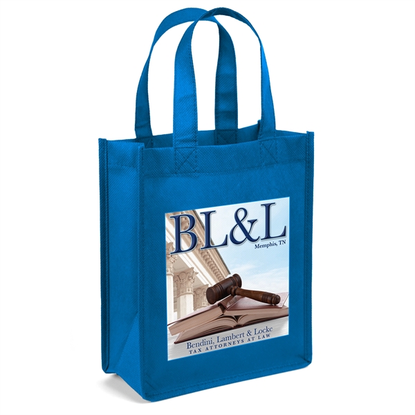 Non-Woven Polypropylene Tote with strong stitched seams and side/bottom gussets.... from ASI 37940 Bag Makers Inc