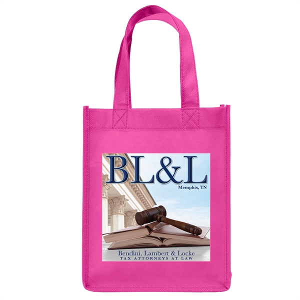 Non-Woven Polypropylene Tote with strong stitched seams and side/bottom gussets.... from ASI 37940 Bag Makers Inc