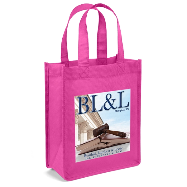 Non-Woven Polypropylene Tote with strong stitched seams and side/bottom gussets.... from ASI 37940 Bag Makers Inc