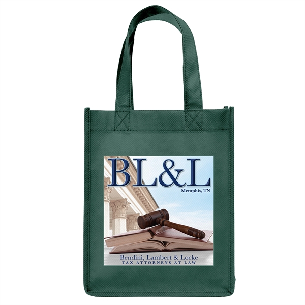 Non-Woven Polypropylene Tote with strong stitched seams and side/bottom gussets.... from ASI 37940 Bag Makers Inc