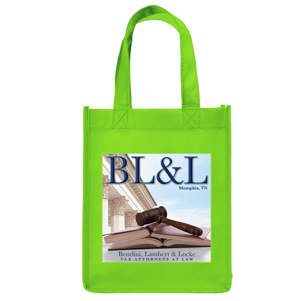 Non-Woven Polypropylene Tote with strong stitched seams and side/bottom gussets.... from ASI 37940 Bag Makers Inc