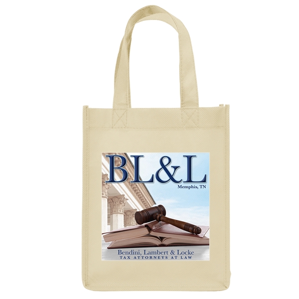 Non-Woven Polypropylene Tote with strong stitched seams and side/bottom gussets.... from ASI 37940 Bag Makers Inc