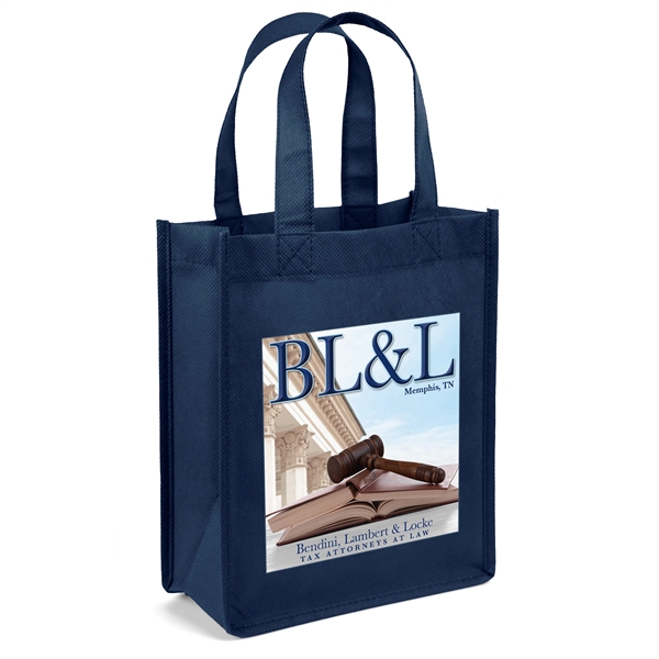 Non-Woven Polypropylene Tote with strong stitched seams and side/bottom gussets.... from ASI 37940 Bag Makers Inc