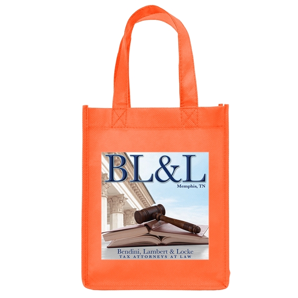 Non-Woven Polypropylene Tote with strong stitched seams and side/bottom gussets.... from ASI 37940 Bag Makers Inc