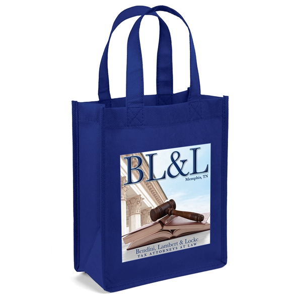 Non-Woven Polypropylene Tote with strong stitched seams and side/bottom gussets.... from ASI 37940 Bag Makers Inc