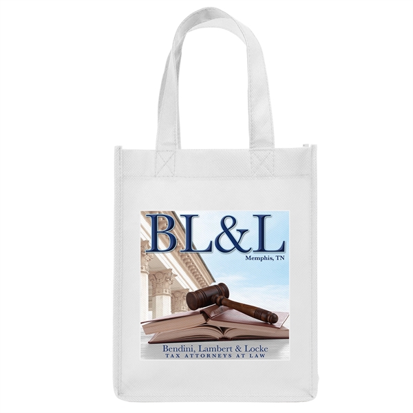 Non-Woven Polypropylene Tote with strong stitched seams and side/bottom gussets.... from ASI 37940 Bag Makers Inc