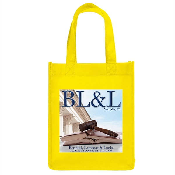 Non-Woven Polypropylene Tote with strong stitched seams and side/bottom gussets.... from ASI 37940 Bag Makers Inc