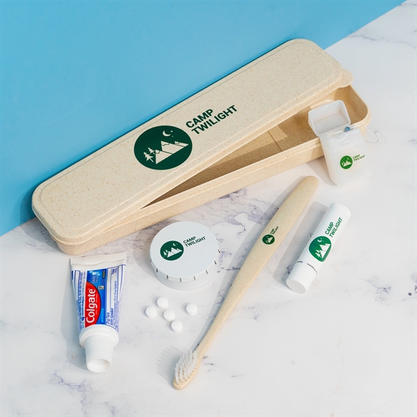 Dental Kit filled with mints, toothbrush, floss, lip moisturizer and toothpaste... from ASI 61966 HPG / Mixie