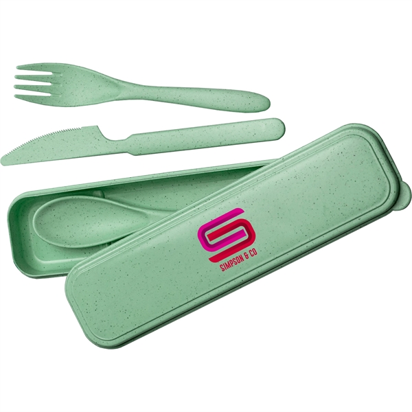 Wheat Straw Cutlery Set BPA Free... from ASI 61966 HPG / Mixie